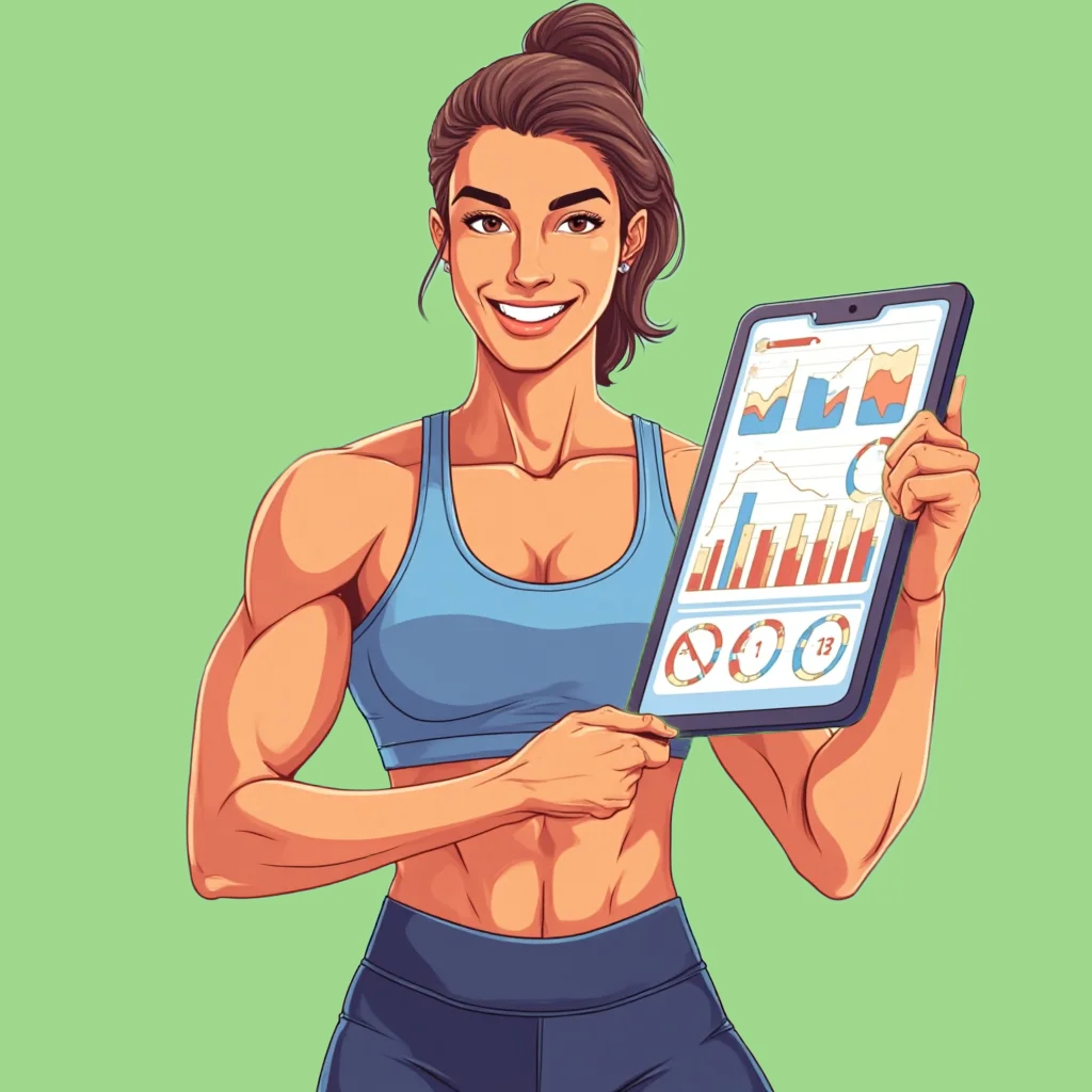 Workout tracking chart